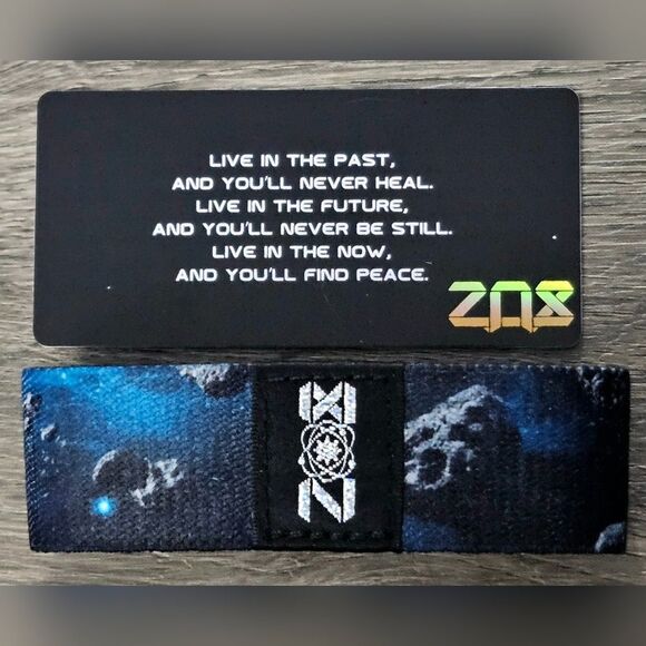 ZOX "BURY THE PAST" #807/1000 RARE MED DIAMOND STITCH Planetary Set WRISTBAND - Picture 8 of 11